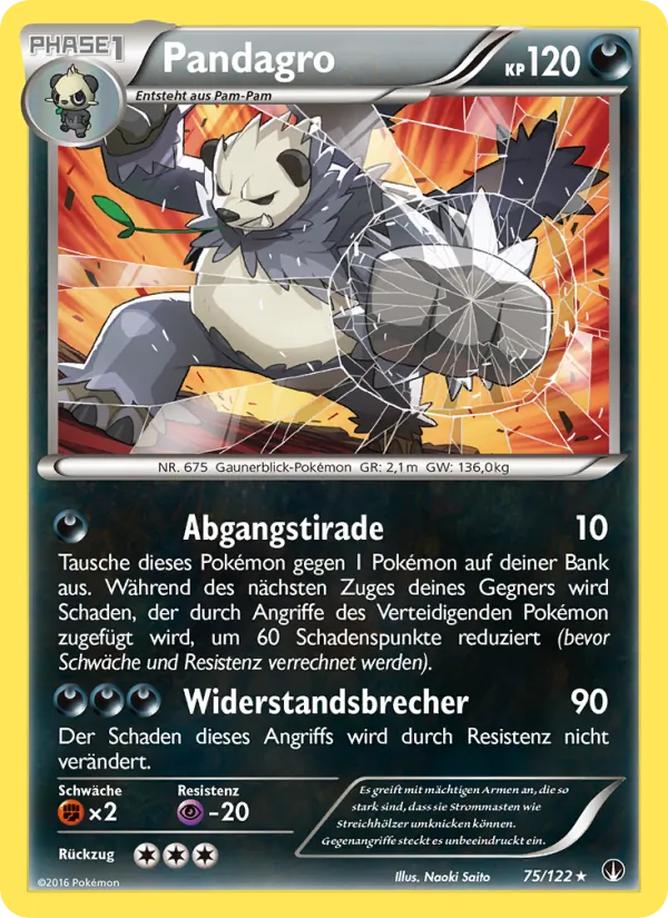 Karte Pandagro aus TURBOfieber, Nummer 75/122