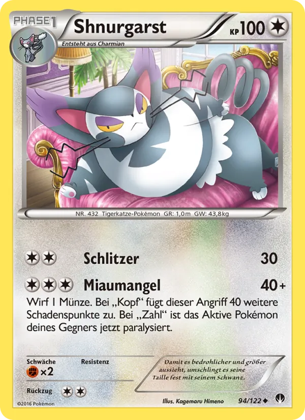 Karte Shnurgarst aus TURBOfieber, Nummer 94/122