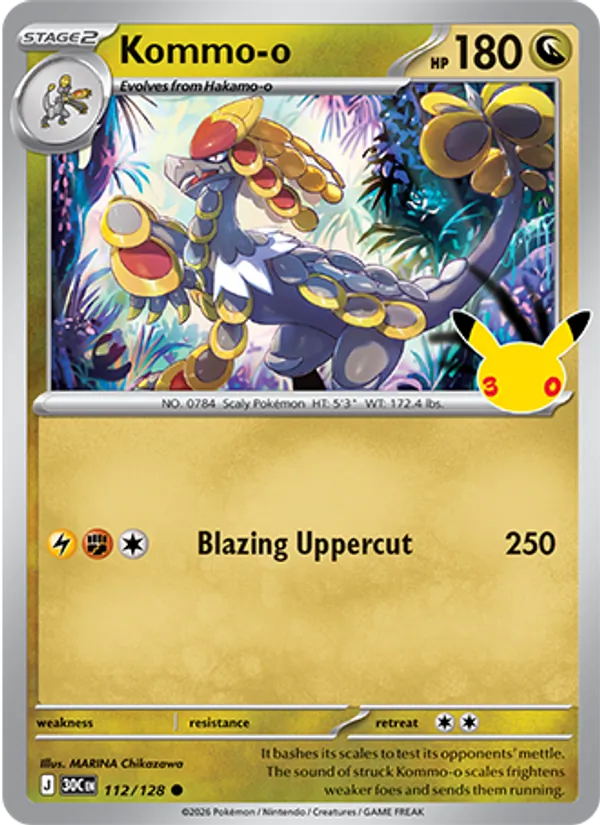 Kommo-o card from 30th Celebration, number 112/128