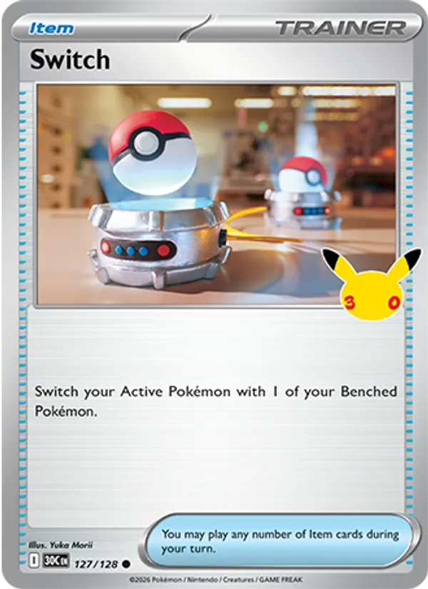 Switch card from 30th Celebration, number 127/128