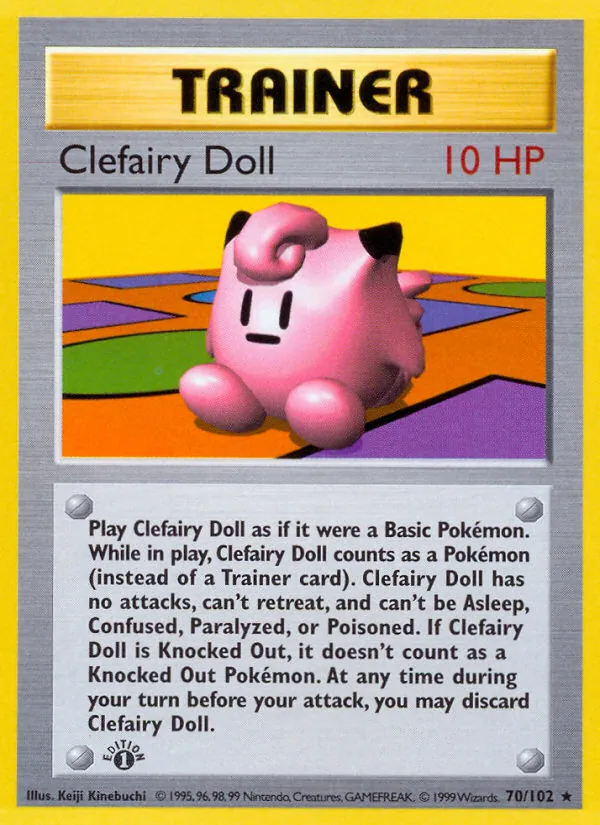 Clefairy Doll card from Base Set, number 70/102