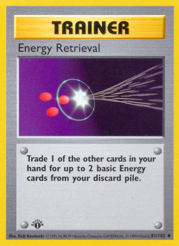 Energy Retrieval card from Base Set, number 81/102