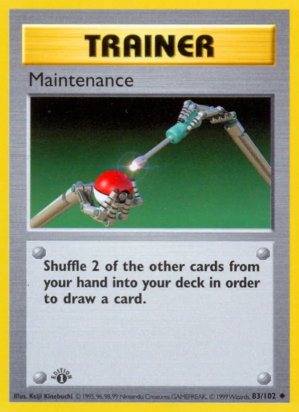 Maintenance card from Base Set, number 83/102