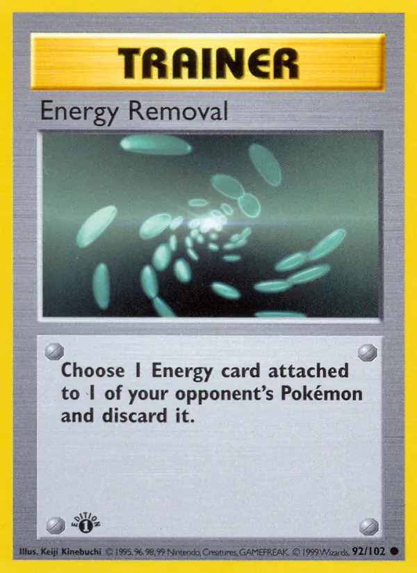 Energy Removal card from Base Set, number 92/102