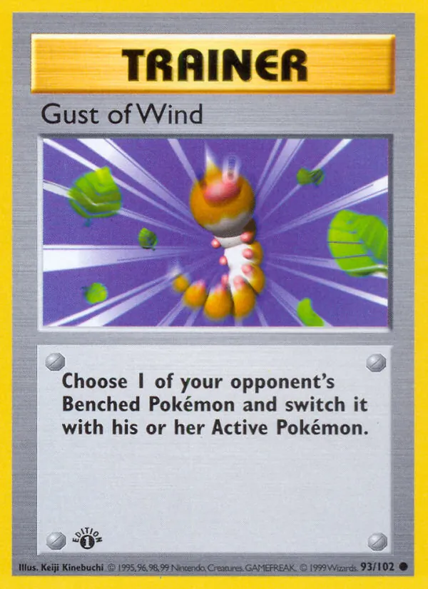 Gust of Wind card from Base Set, number 93/102