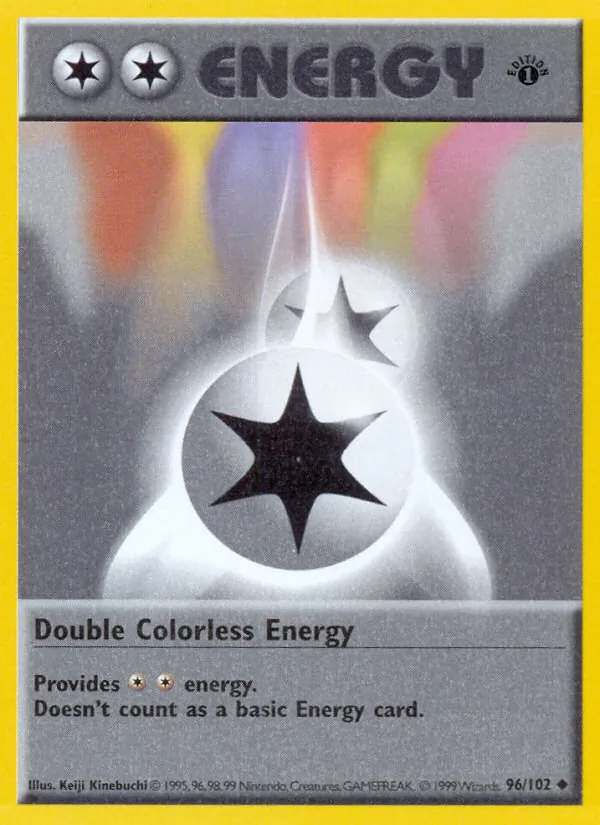 Double Colorless Energy card from Base Set, number 96/102