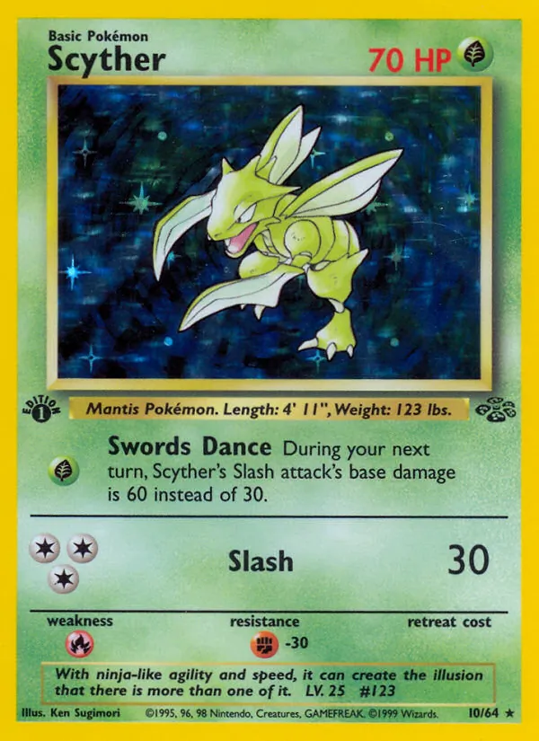Kartu Scyther dari Jungle, nomor 10/64