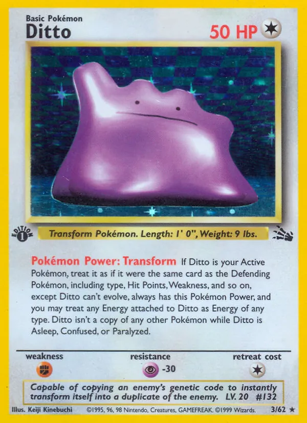 Ditto card from Fossil, number 3/62