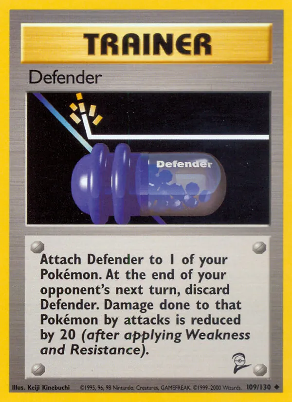 Defender card from Base Set 2, number 109/130