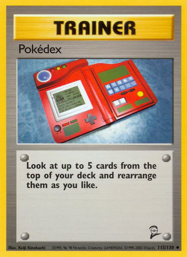 Pokédex card from Base Set 2, number 115/130