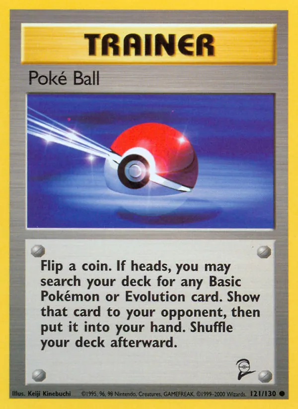 Poké Ball card from Base Set 2, number 121/130