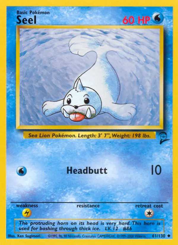 Seel card from Base Set 2, number 61/130