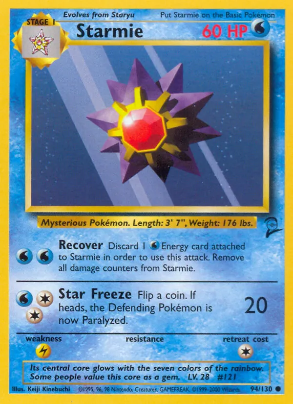 Starmie card from Base Set 2, number 94/130