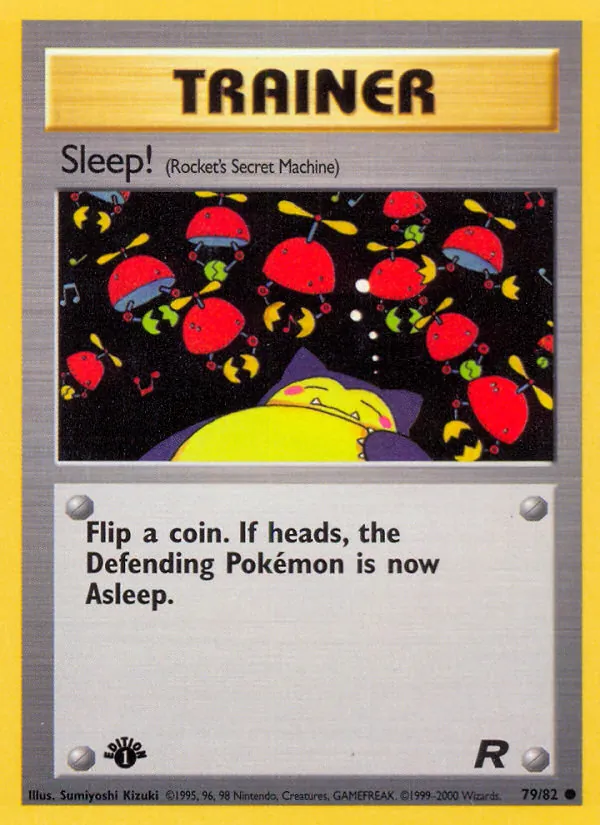 Sleep! card from Team Rocket, number 79/82