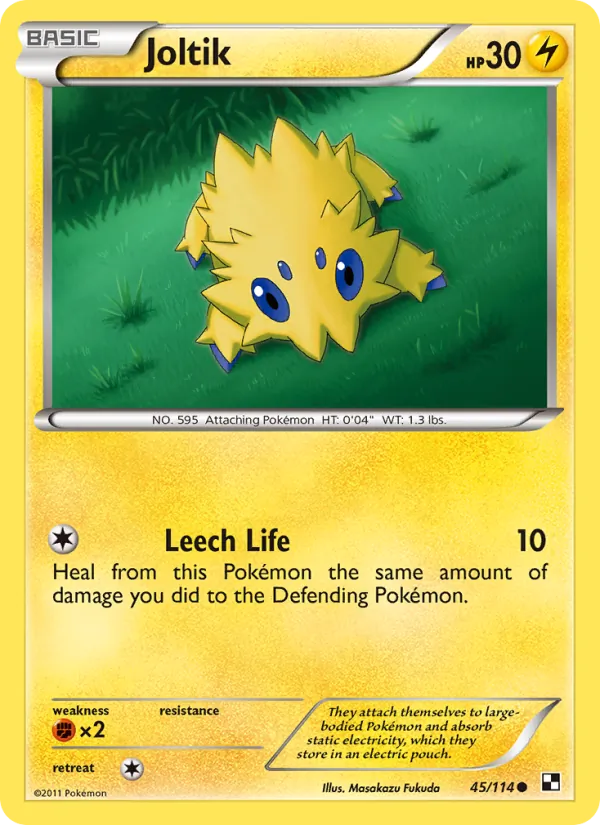 Kaart Joltik uit Black & White, nummer 45/114