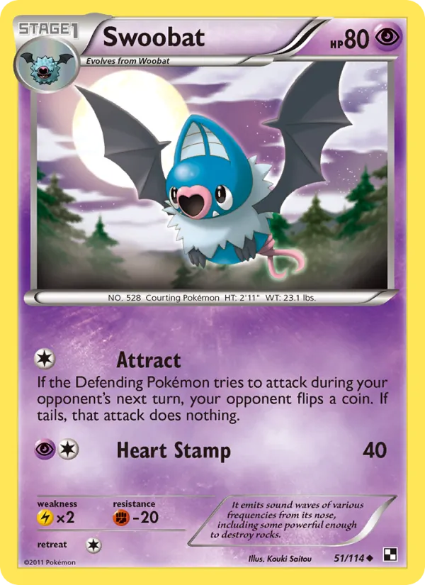 Kartu Swoobat dari Black & White, nomor 51/114