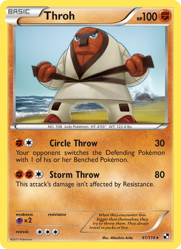 Throh card from Black & White, number 61/114