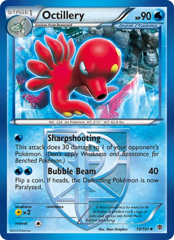Octillery card from Plasma Blast, number 19/101