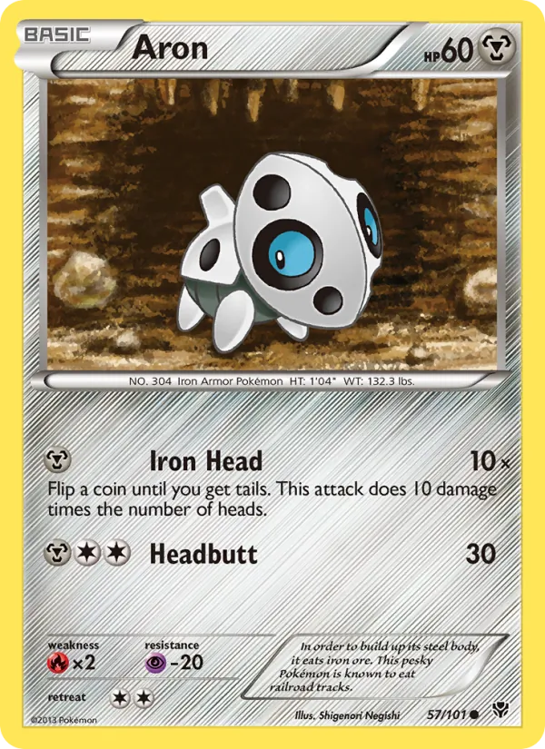 Aron card from Plasma Blast, number 57/101