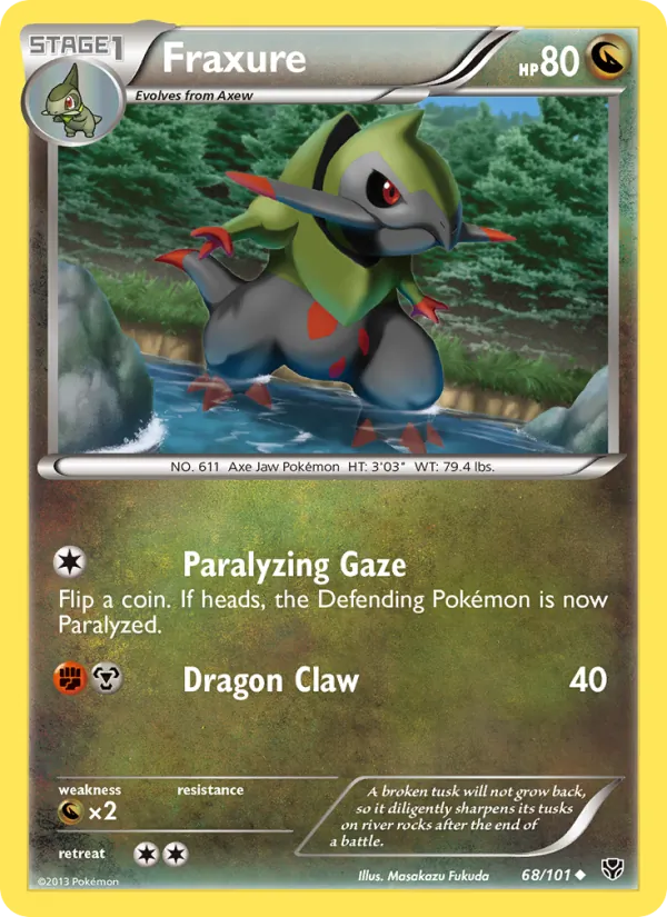 Fraxure card from Plasma Blast, number 68/101