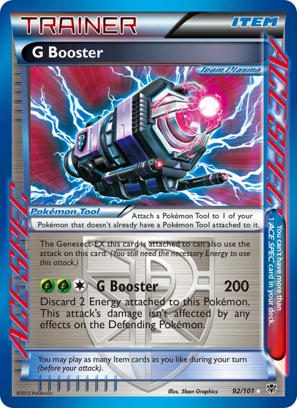 G Booster card from Plasma Blast, number 92/101