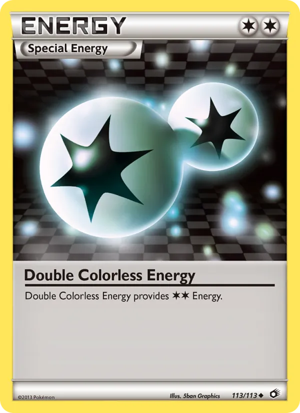Double Colorless Energy card from Legendary Treasures, number 113/113