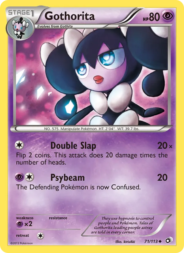 Gothorita card from Legendary Treasures, number 71/113