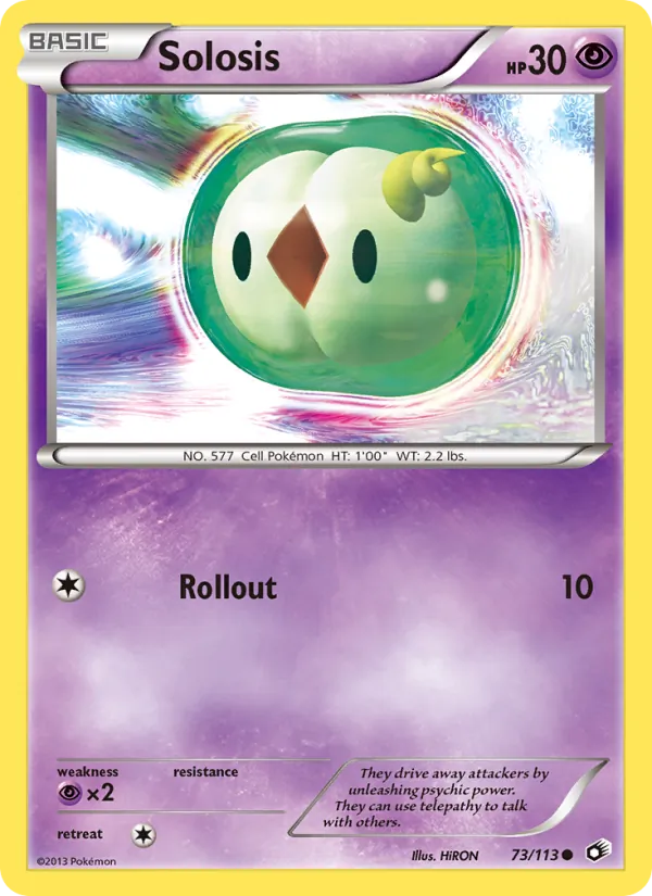 Solosis card from Legendary Treasures, number 73/113