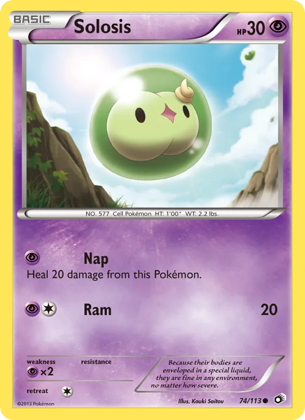 Solosis card from Legendary Treasures, number 74/113