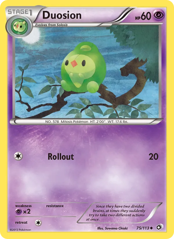 Duosion card from Legendary Treasures, number 75/113