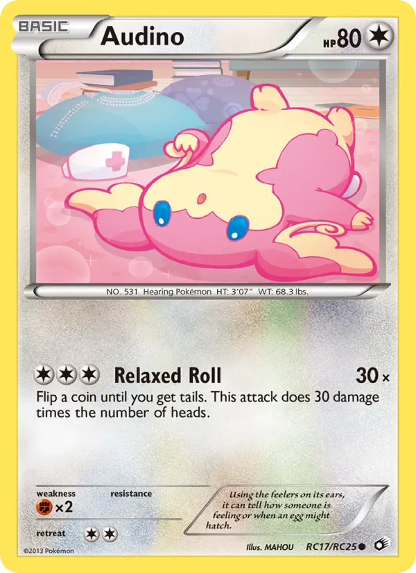 Audino card from Legendary Treasures, number RC17/113