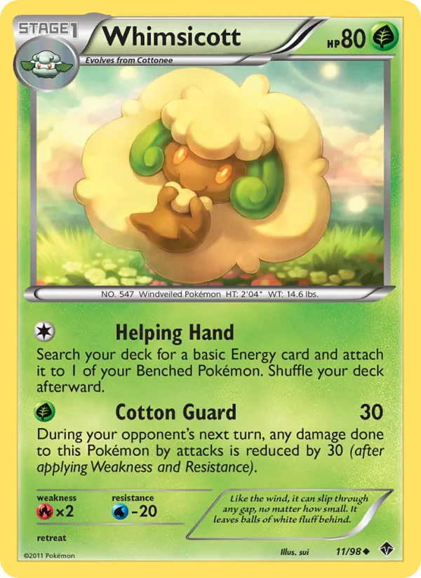 Kartu Whimsicott dari Emerging Powers, nomor 11/98