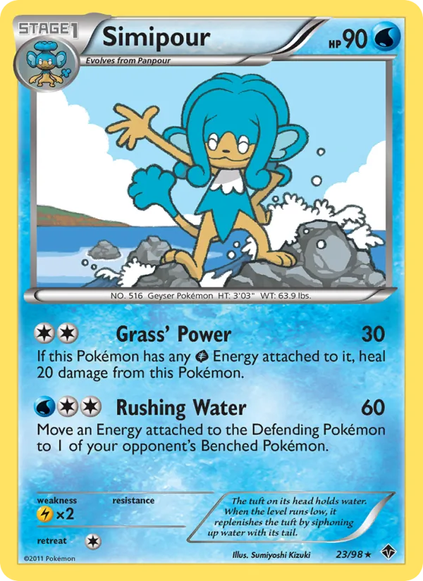 Simipour card from Emerging Powers, number 23/98