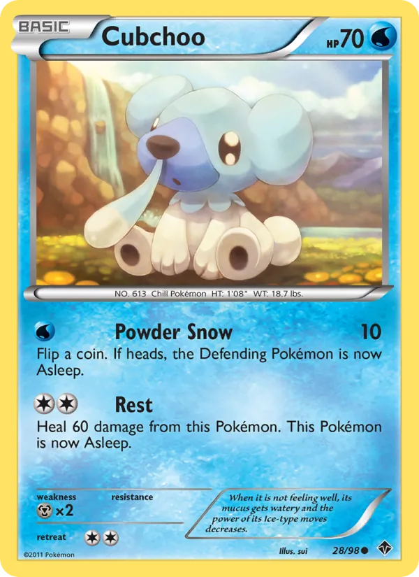 Kartu Cubchoo dari Emerging Powers, nomor 28/98