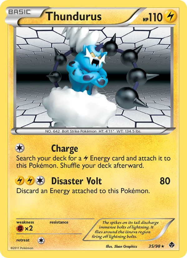 Kaart Thundurus uit Emerging Powers, nummer 35/98