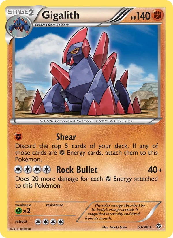 Kaart Gigalith uit Emerging Powers, nummer 53/98