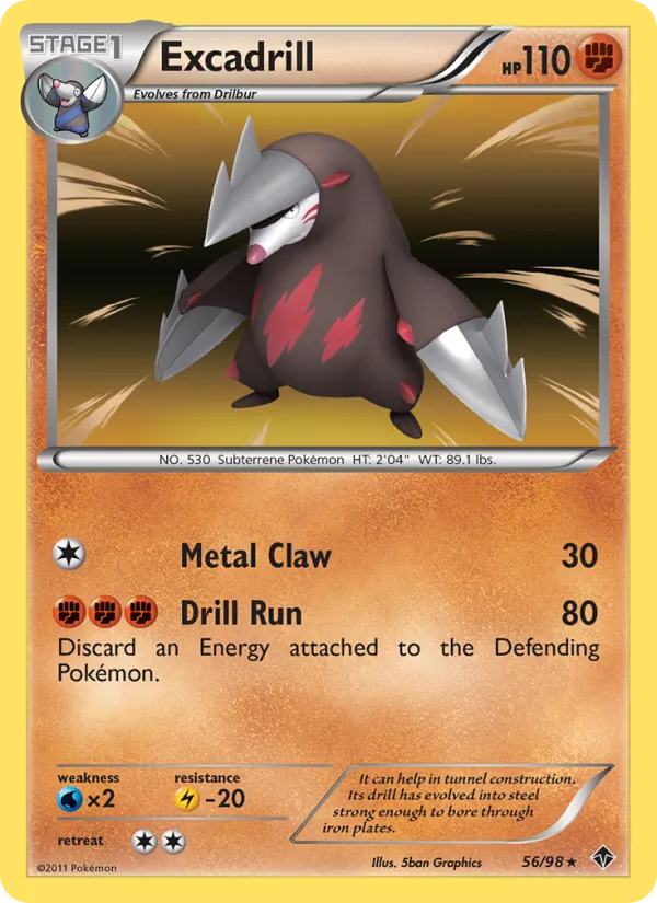 Kartu Excadrill dari Emerging Powers, nomor 56/98