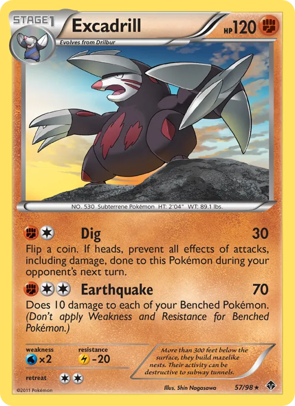 Kaart Excadrill uit Emerging Powers, nummer 57/98
