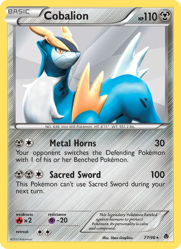 Kartu Cobalion dari Emerging Powers, nomor 77/98
