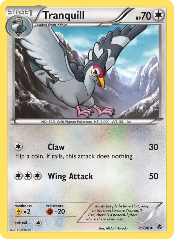 Tranquill card from Emerging Powers, number 81/98