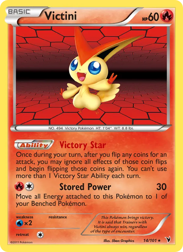 Kartu Victini dari Noble Victories, nomor 14/101