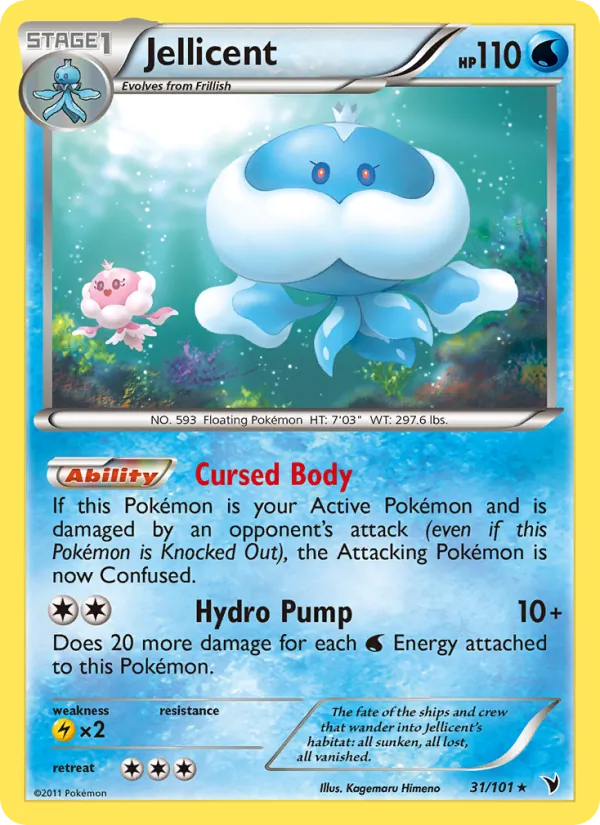 Jellicent card from Noble Victories, number 31/101