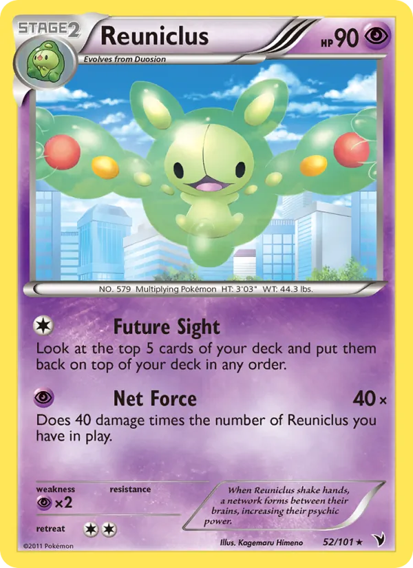 Reuniclus card from Noble Victories, number 52/101