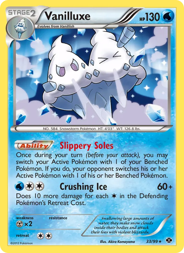 Kaart Vanilluxe uit Next Destinies, nummer 33/99
