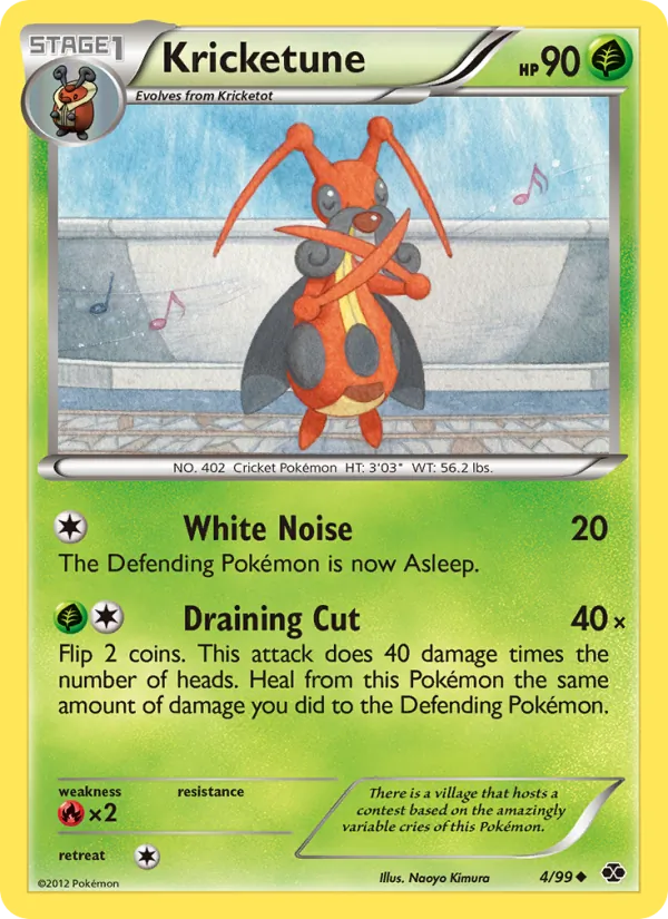 Kartu Kricketune dari Next Destinies, nomor 4/99