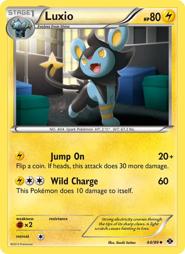 Kaart Luxio uit Next Destinies, nummer 44/99