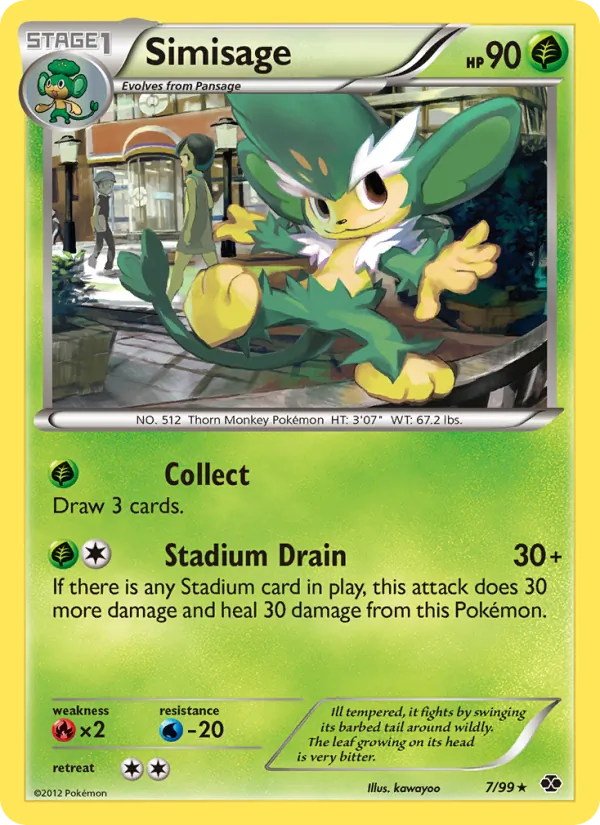 Kaart Simisage uit Next Destinies, nummer 7/99