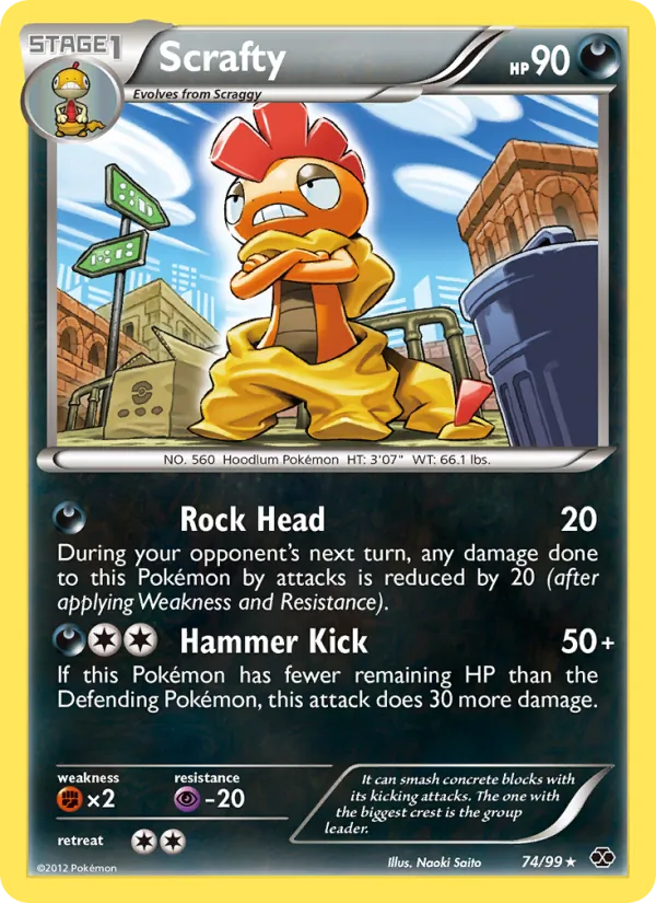 Kartu Scrafty dari Next Destinies, nomor 74/99