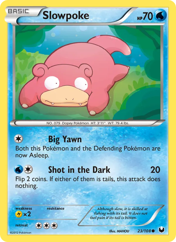 Kaart Slowpoke uit Dark Explorers, nummer 23/108