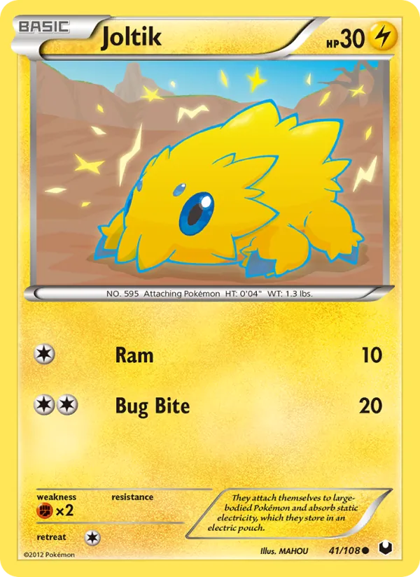 Kaart Joltik uit Dark Explorers, nummer 41/108